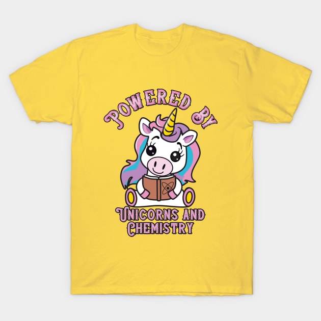 Powered by Unicorns and Chemistry T-Shirt by JAC3D